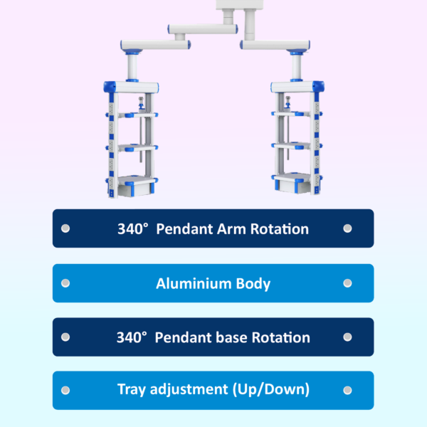 Double arm with double OT Pendant(Non-Motorised) - Image 2