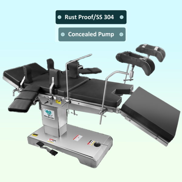 OT Table C-Arm Compatible(Hydraulic) ME-800H (R-BASE TABLE) - Image 2
