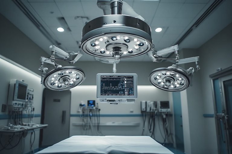 Modern OT Pendant in a sterile hospital operation theatre